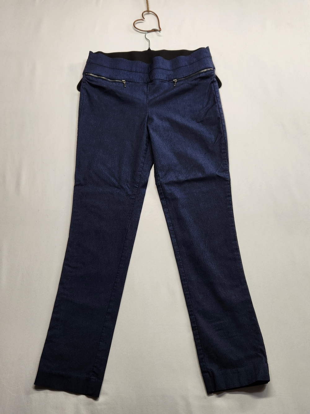 ⭐️Candie's Audrey Pull On Pants Navy Blue Stretch Skinny Dress Pants Large